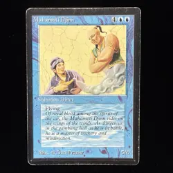 Mahamoti Djinn Magic Card Beta LEB MTG MP #52 - Image 1