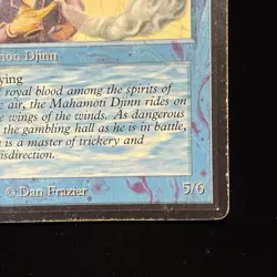 Mahamoti Djinn Magic Card Beta LEB MTG MP #52 - Image 5