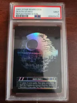 Star Wars CCG SWCCG Foil Death Star II 2 System PSA 9 Reflections II 2 Rare Card - Image 1