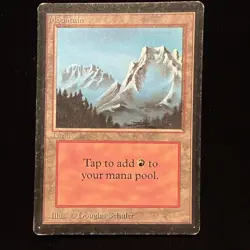 MTG Beta Edition Mountain (B) Land MP #2 - Image 1