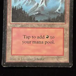 MTG Beta Edition Mountain (B) Land MP #2 - Image 3