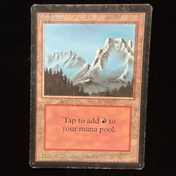 MTG Beta Edition Mountain (B) Land MP #3 - Image 1
