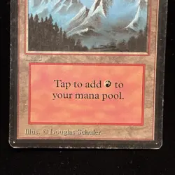MTG Beta Edition Mountain (B) Land MP #3 - Image 3