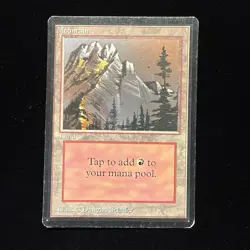 Magic the Gathering MTG Beta Mountain v.2 (LIGHT) MP (Beta Bob) - Image 2