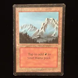 MTG Beta Edition Mountain (B) Land MP #1 - Image 1