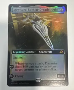MTG Dawnsire, Sunstar Dreadnought Extended Art Foil Edge of Eternities 0351 - Image 1