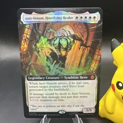 Anti-Venom, Horrifying Healer - Foil (Extended Art) - Spider-Man - Mtg - Image 1