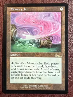 Memory Jar - MtG Urza's Legacy - R129 NM 1999 - Image 2