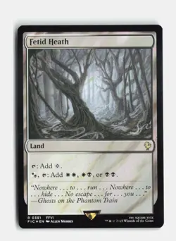 Fetid Heath (Surge Foil) 391 Foil Commander: FINAL FANTASY MTG NM - Image 1