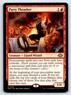Party Thrasher 129 Rare Modern Horizons 3 Magic: The Gathering Lightly Played - Image 1