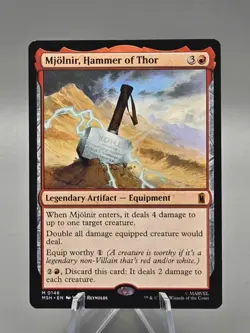 MTG Magic The Gathering Marvel Super Heroes Mjolnir, Hammer Of Thor 0146 Mythic - Image 1