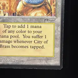 MTG City of Brass Arabian Nights Land ENG Uncommon Mark Tedin MP+ #70 - Image 5