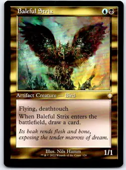 Baleful Strix (Retro Frame) 120 Commander: The Brothers' War MTG LP - Image 1