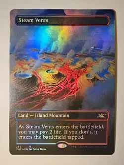 Steam Vents NM R 283 (Borderless) MTG Unfinity Foil - Image 1