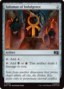 Talisman of Indulgence - 220 - MSC - Near Mint - MTG - Image 1
