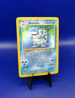 Blastoise 2/102 Holo Rare Base Set Pokemon Card WOTC TCG 1999 Vintage LP/NM - Image 2