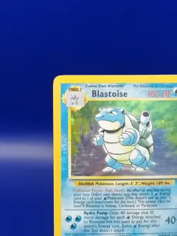 Blastoise 2/102 Holo Rare Base Set Pokemon Card WOTC TCG 1999 Vintage LP/NM - Image 4