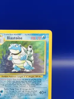 Blastoise 2/102 Holo Rare Base Set Pokemon Card WOTC TCG 1999 Vintage LP/NM - Image 5