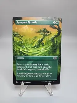 MTG Rampant Growth (Borderless) Double Masters 2x2 NM - Image 1