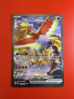 Pokemon TCG Ethan's Ho-Oh EX Card 230/182 Sv10: Destined Rivals - Image 1