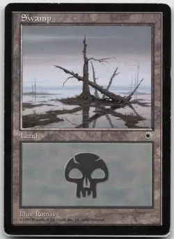Swamp (Crossed Trees) Land Portal Magic: The Gathering Lightly Played A - Image 1