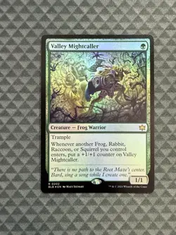 MTG Valley Mightcaller #0202 Foil Rare Bloomburrow (BLB) - Image 1