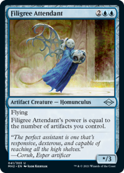 x4 Filigree Attendant U MTG Modern Horizons 2 M/NM, English - Image 1