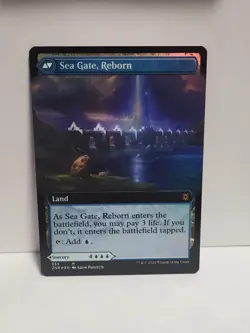 MTG Foil Extended Art Sea Gate Restoration, NM - Image 2