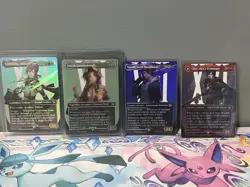 MTG Final Fantasy Borderless Foil Set 17 Cards Include Lightning, Aerith, Clive - Image 1