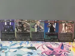 MTG Final Fantasy Borderless Foil Set 17 Cards Include Lightning, Aerith, Clive - Image 3
