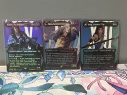 MTG Final Fantasy Borderless Foil Set 17 Cards Include Lightning, Aerith, Clive - Image 4
