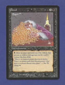 1994 Magic the Gathering - Greed - Legends MTG - Image 1