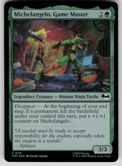 Michelangelo, Game Master Foil C Teenage Mutant Ninja Turtles 118 NM - Image 1