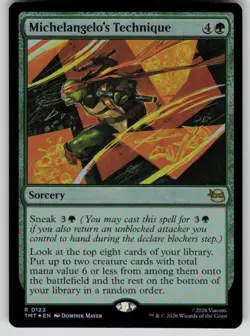Michelangelo's Technique Foil R Teenage Mutant Ninja Turtles 122 NM - Image 1