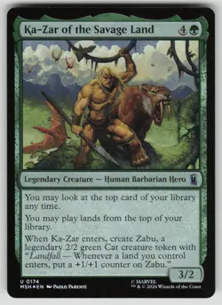 Ka-Zar of the Savage Land Foil Uncommon Marvel Super Heroes 174 MTG NM 2026 - Image 1