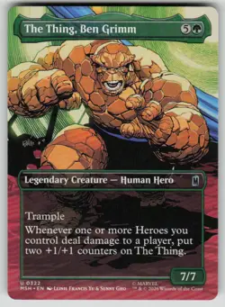 The Thing, Ben Grimm (Borderless) Uncommon Marvel Super Heroes 322 MTG NM 2026 - Image 1