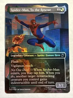 Spider-Man, To the Rescue (Borderless) Marvel Super Heroes Foil - Image 1