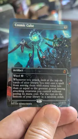 1x The Cosmic Cube Borderless FOIL MTG Marvel Super Heroes x1 - Image 1
