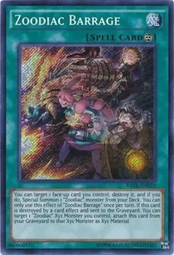 Zoodiac Barrage - RATE-EN059 - Secret Rare - Unlimited Edition YuGiOh TCG Card - Image 1