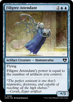 Filigree Attendant 0095 - Regular - NM - Commander Masters MTG - Image 1