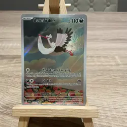 Pokemon TCG Bombirdier Holo Card Scarlet Violet Base Set Full Art 219/198 - Image 1