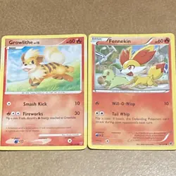 Supreme Victors Pokemon Cards, Growlithe 108/147 - Fennekin 10/124 - Image 1