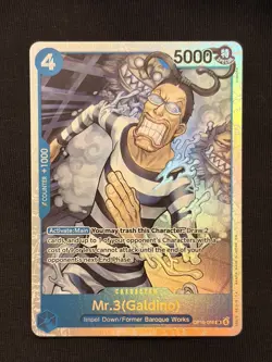 Bandai One Piece Card Game Mr.3 (Galdino) OP06-056 SR - Image 1