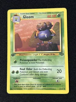 Pokemon Gloom 37/64 (1st Edition) *Near Mint* Jungle ‘Never Played Card’ - Image 1