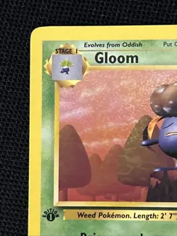 Pokemon Gloom 37/64 (1st Edition) *Near Mint* Jungle ‘Never Played Card’ - Image 3
