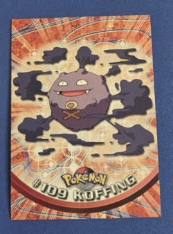 Topps Koffing #109 NM - Topps Pokemon Series 2 - Vintage Card - Blue Logo - Image 1