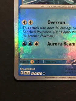 Pokemon TCG Suicune Masterball Reverse Holo Prismatic Card Evolutions 024/131 - Image 2