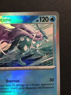 Pokemon TCG Suicune Masterball Reverse Holo Prismatic Card Evolutions 024/131 - Image 5