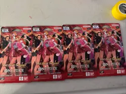 2026 ONE PIECE HEROINES EDITION CARD GAME 4 PACKS LOT - Image 1
