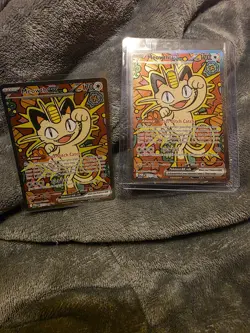 The Pokemon Company Meowth EX Full Art Holo Cat Basic Pokemon Card 121/088 - Image 1